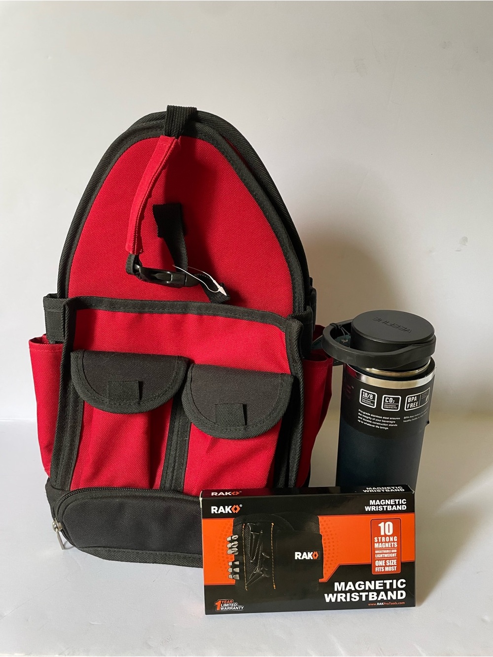 Gift Set for Him – Tool Bag, Coffee Mug & Magnetic Wristband Tool New